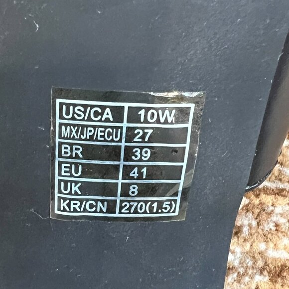 Forever 21 Faux Leather Open Square Toe Heels - 10W - Picture 6 of 6